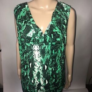 Calvin Klein Women Large Cowl Neck Sleeveless Top